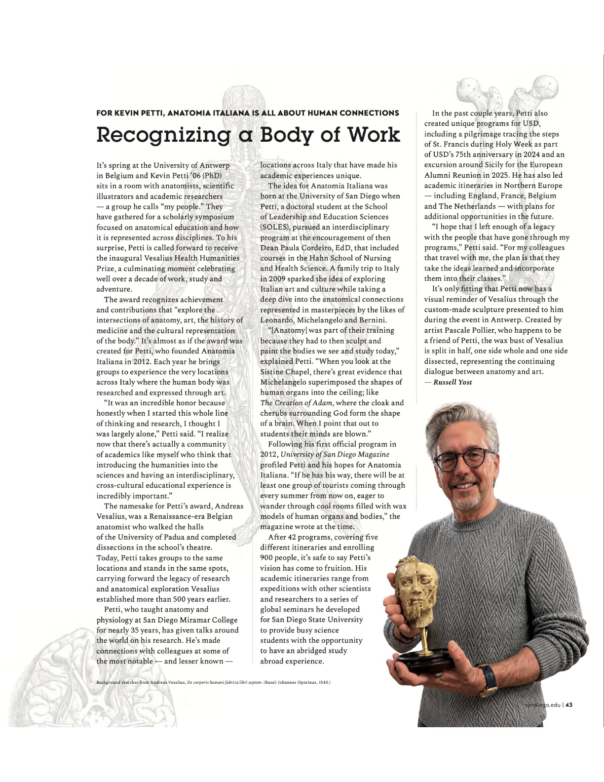 First page of USD Magazine fall 2026